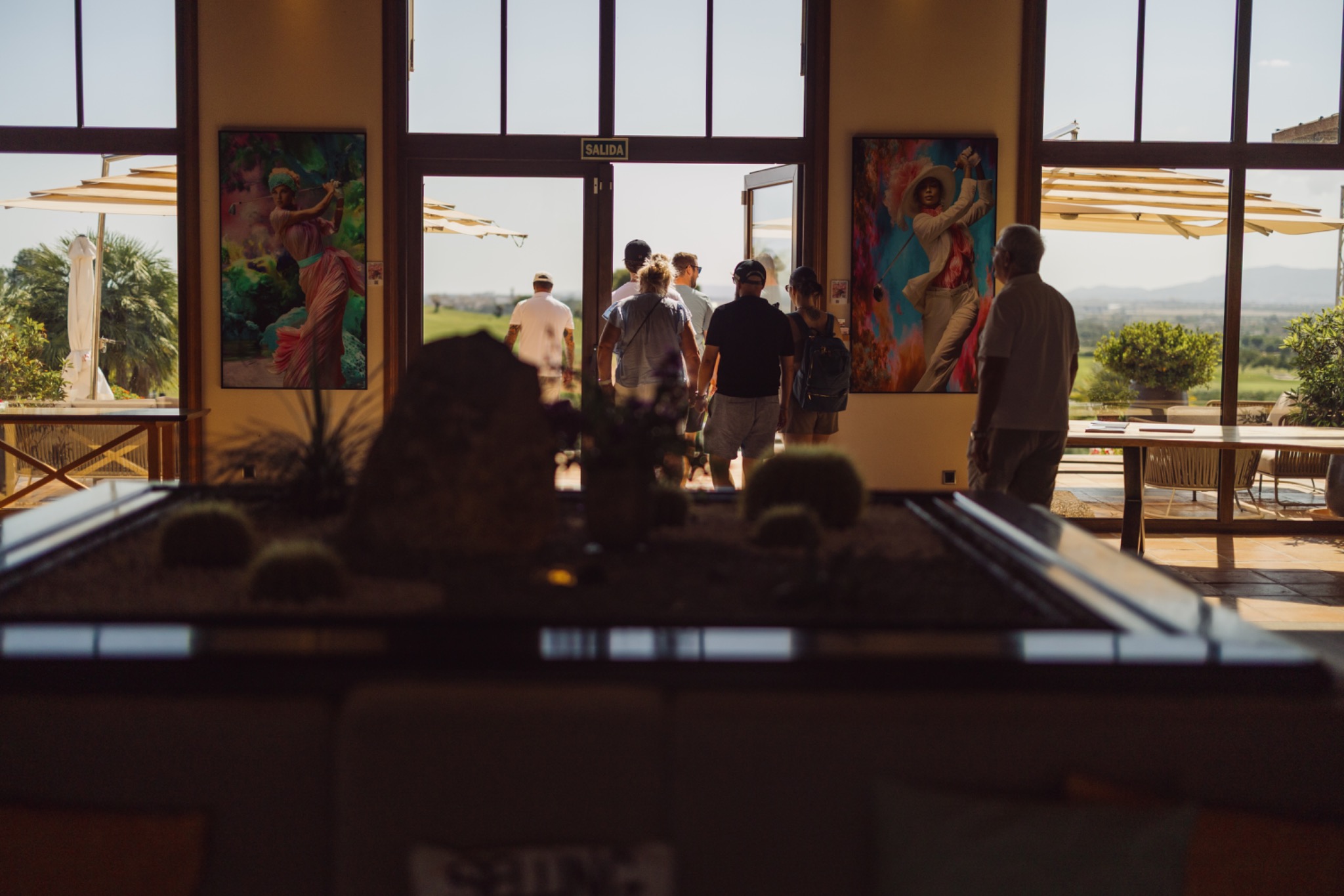 Guests gathering before the Artesano Group team-building event in Mallorca