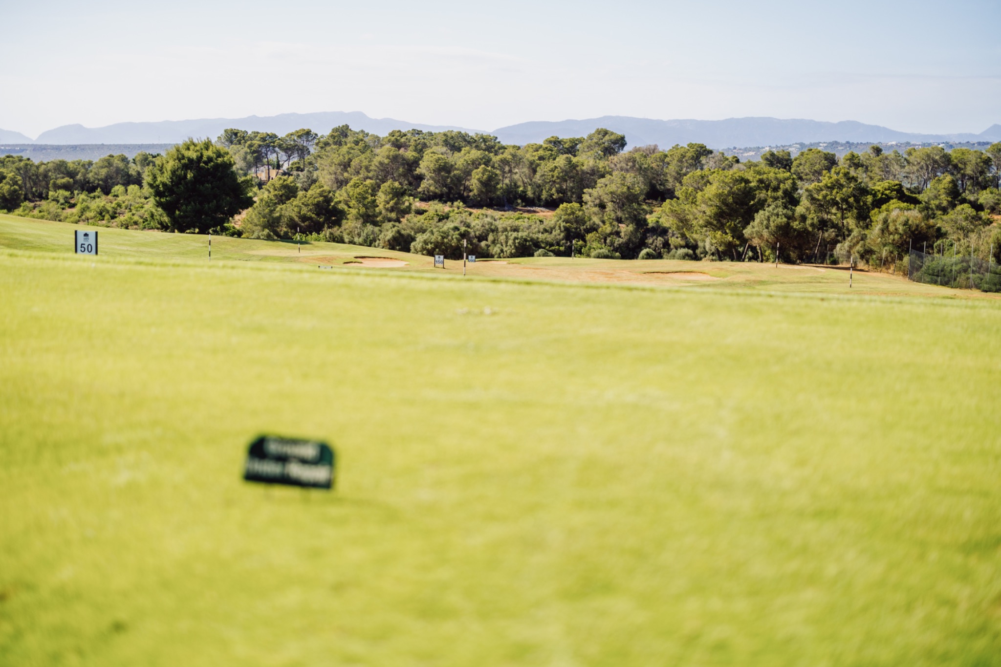 Open golf course forming the setting for the outdoor team-building activity
