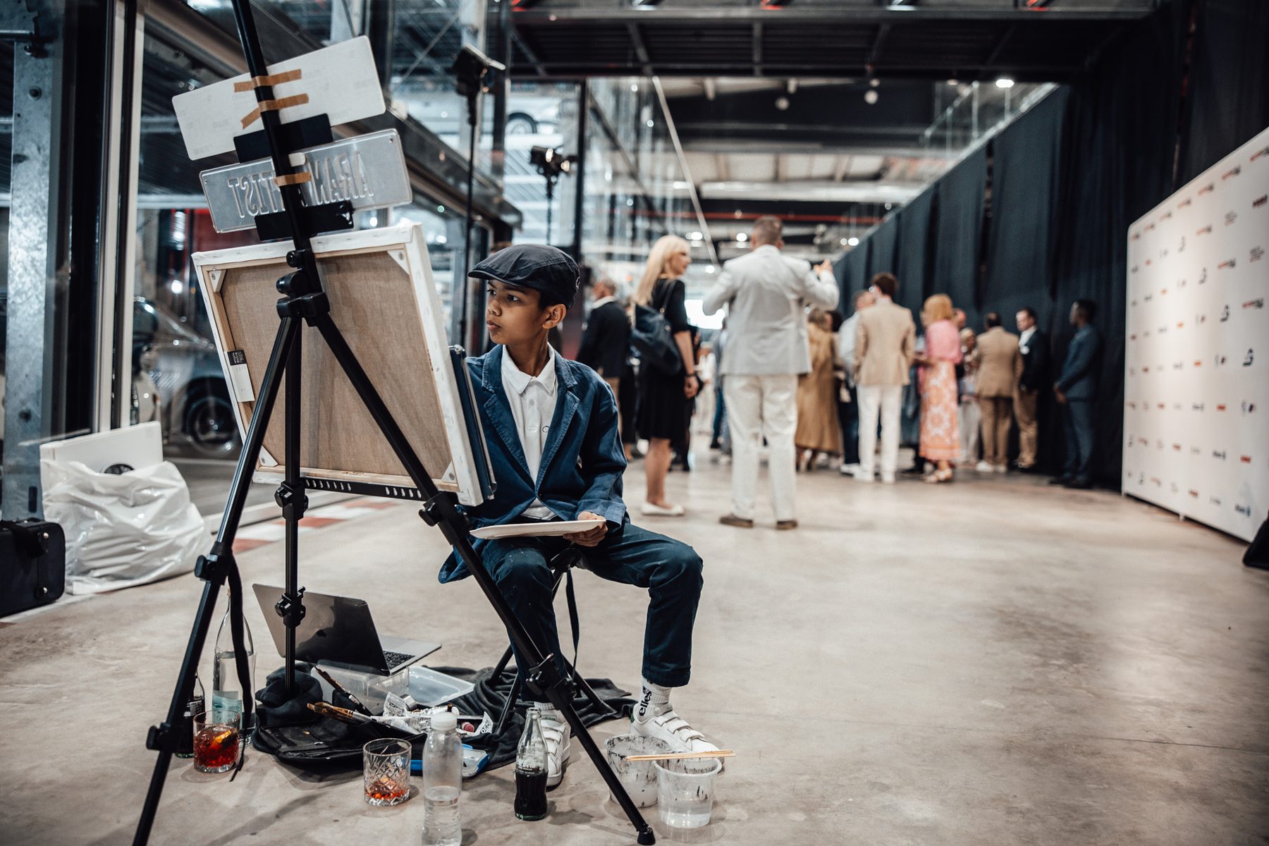 Event production setup and operator backstage